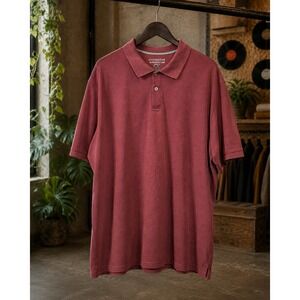 Covington Classic Fit 3X Large Tall Burgundy‎ Polo Shirt 3XL